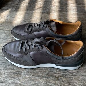 Magnanni Men's Brown Low Too Leather Shoes